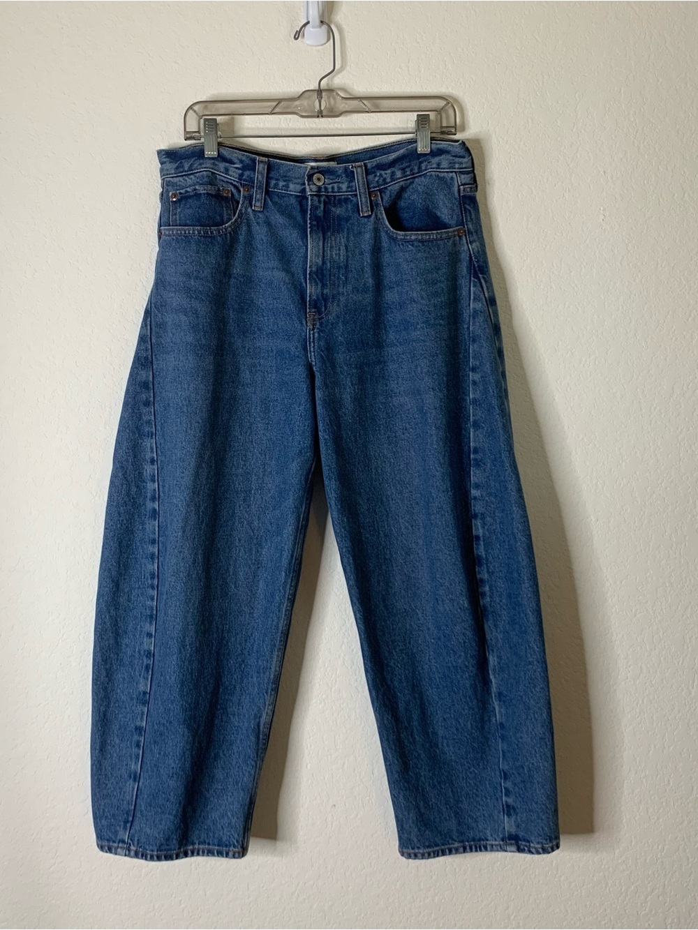 Abercrombie & fitch womens blue the barrel mid rise jeans 10/30S